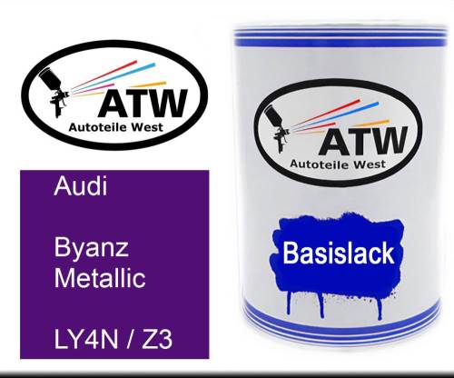 Audi, Byanz Metallic, LY4N / Z3: 500ml Lackdose, von ATW Autoteile West.